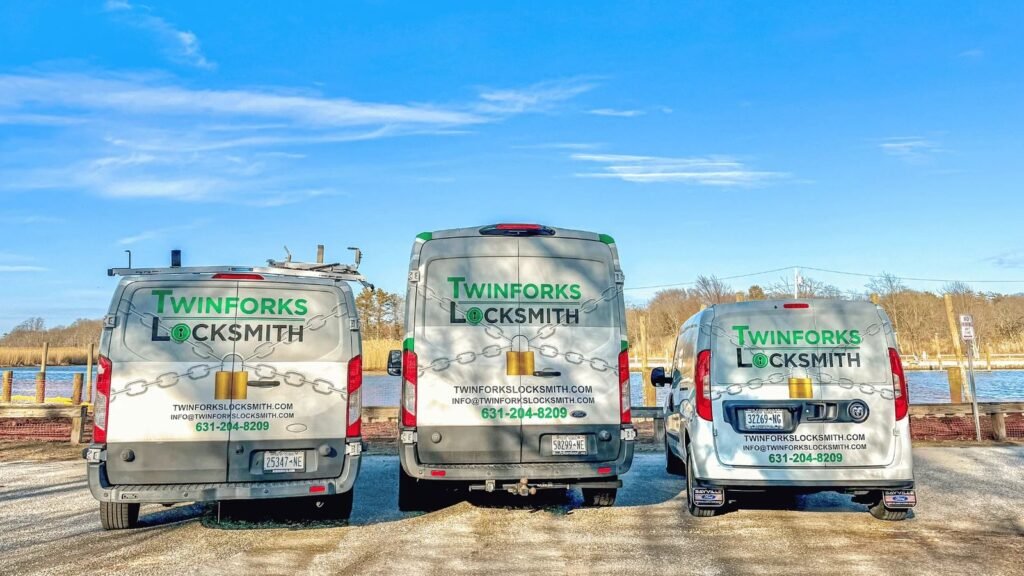 Twinforks Locksmith branded service vans
