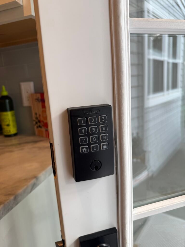 Schlage Arrive keypad lock installed at Sterling Place condos in Greenport