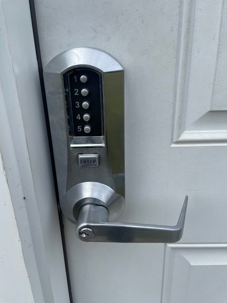Simplex lock code change at Gateway Playhouse